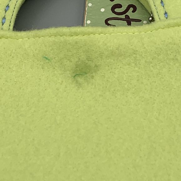 Embroidered Felt Easter Bag Tote Easter Chicks and Happy Easter Wooden Tag - Picture 5 of 9